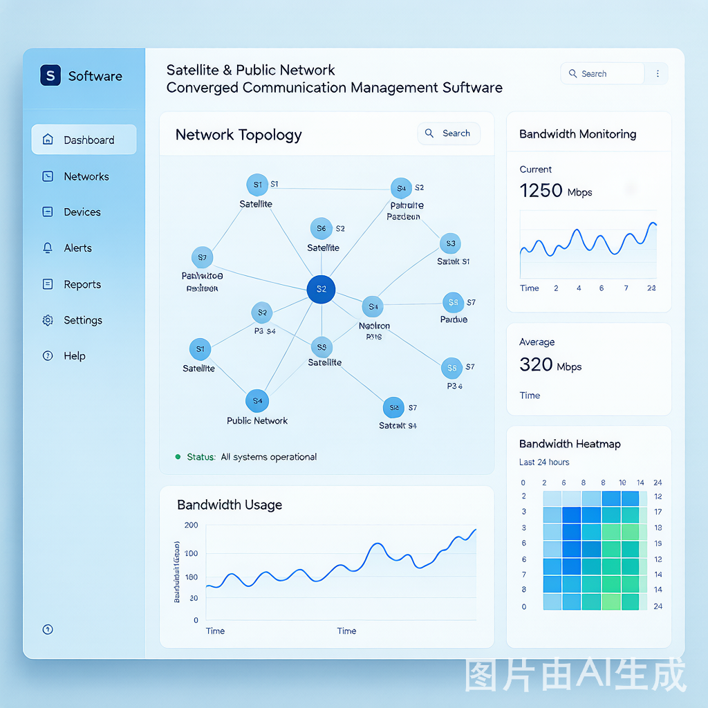 卫星公网融合通信管理软件